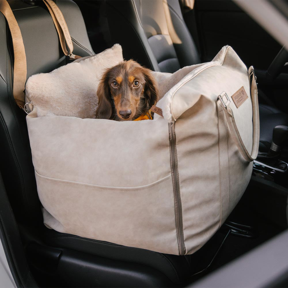 Grand siège d'auto rehausseur de transport pour chien, moelleux, chaud et sûr, antidérapant, Ride et Rover