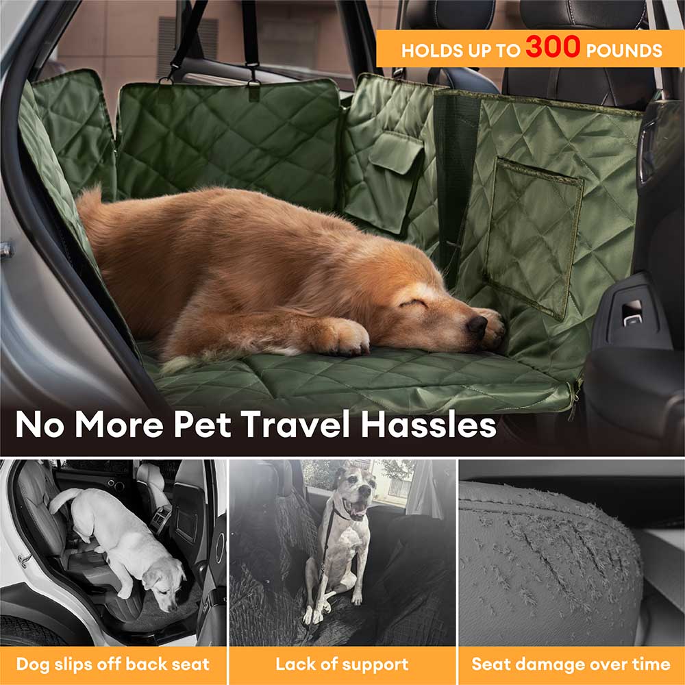 Extension de siège arrière pour chien extra-large à couverture complète pour chambre à coucher mobile - Idéal pour les voyages et le camping