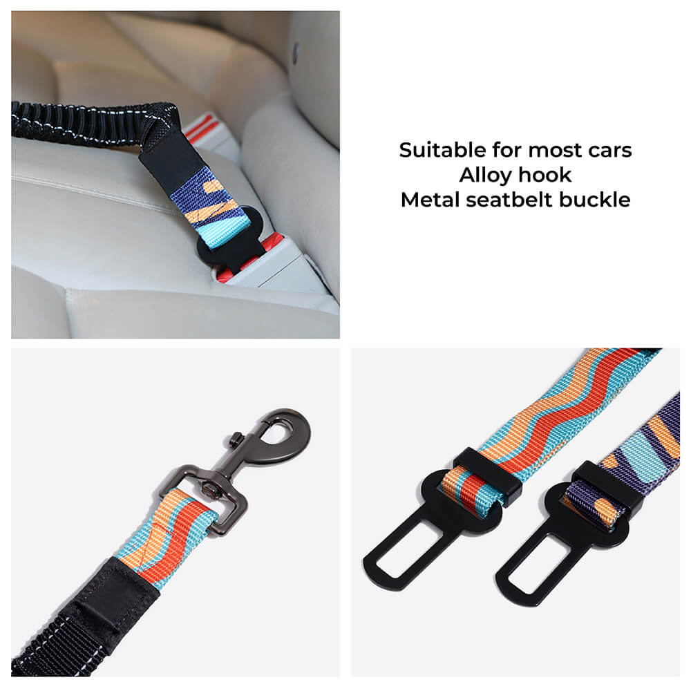 <tc>Color</tc>Cinturón de seguridad ajustable para perros con amortiguador completo