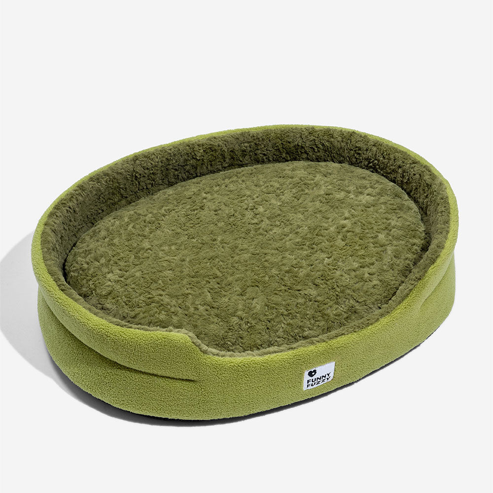 Fluffy Fleece Moss 2 en 1 Camino de perros de comodidad multifunción
