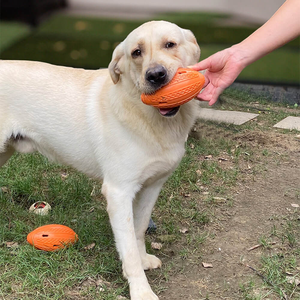 Toy de masticación para perros en forma de fútbol golosina oculta juguete interactivo