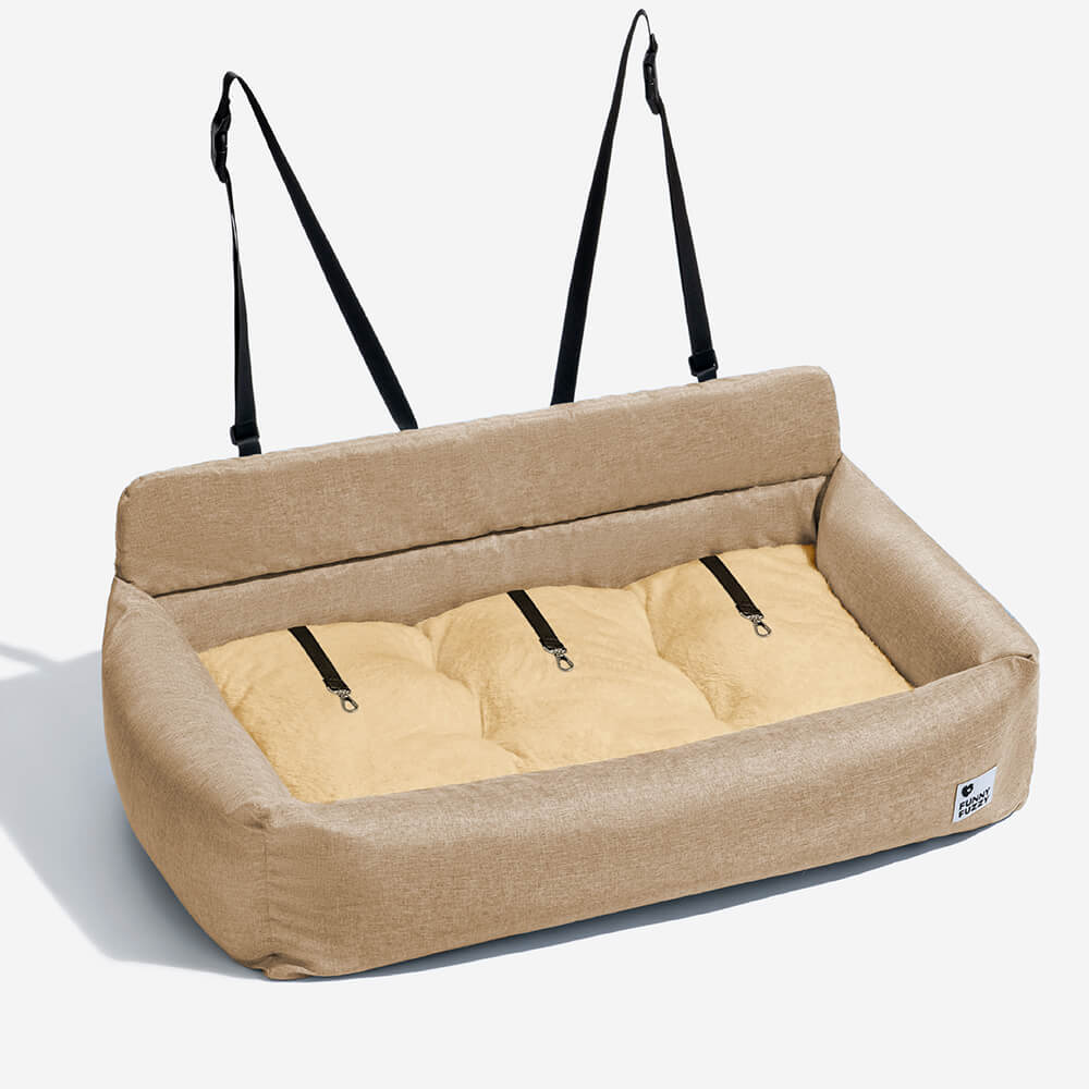 Bolstio de viaje para perros para perros que se puede lavar con el asiento trasero