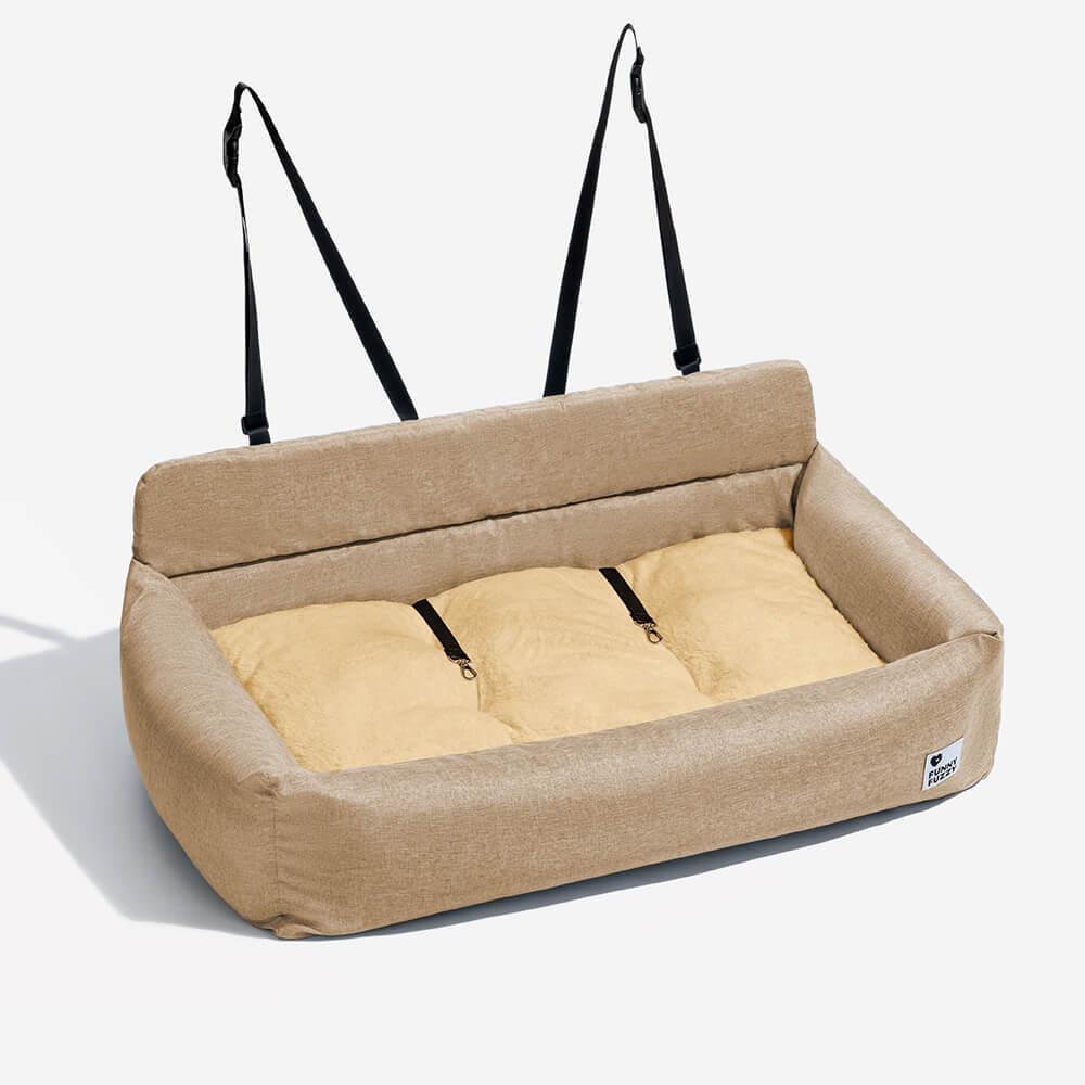 Bolstio de viaje para perros para perros que se puede lavar con el asiento trasero