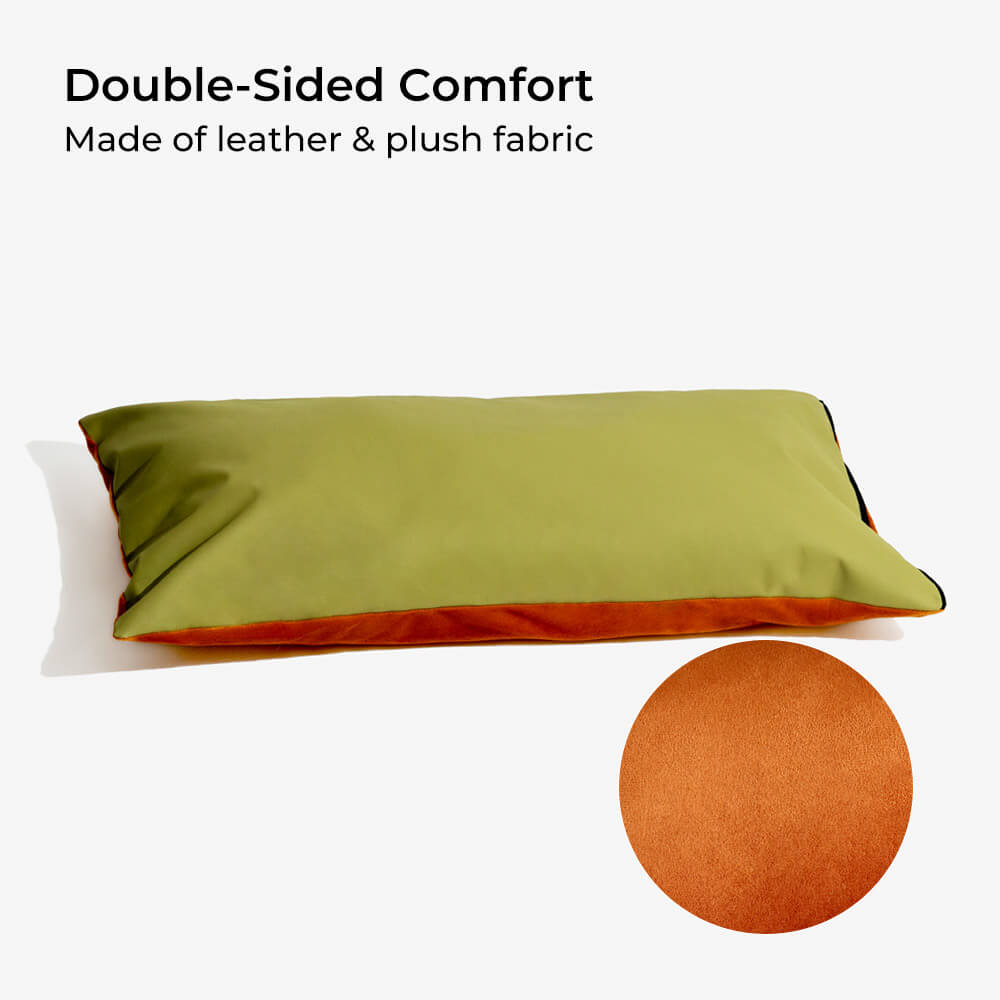 Bedera de asiento de asiento para perros de cuero para perros de gran faux de lujo - Voyager urbano