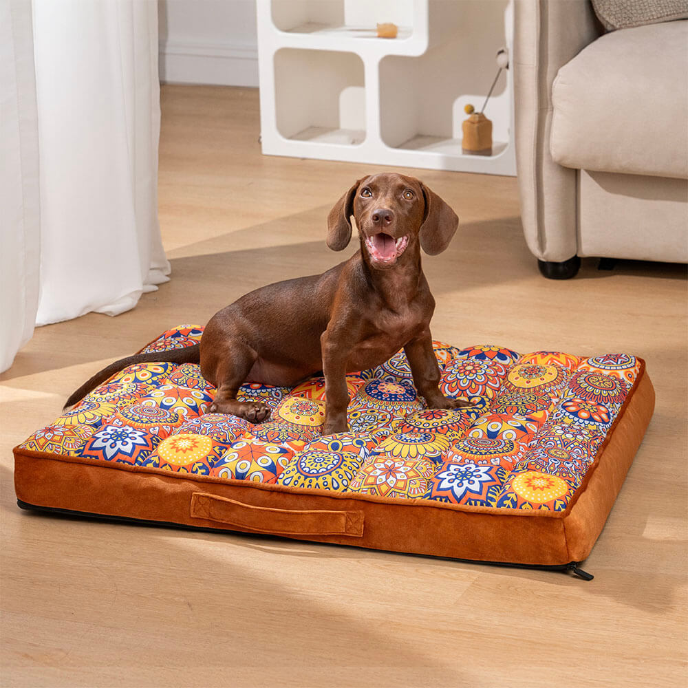 Moroccan Soporte completo Camilla de perros engrosado de almohada ortopédica