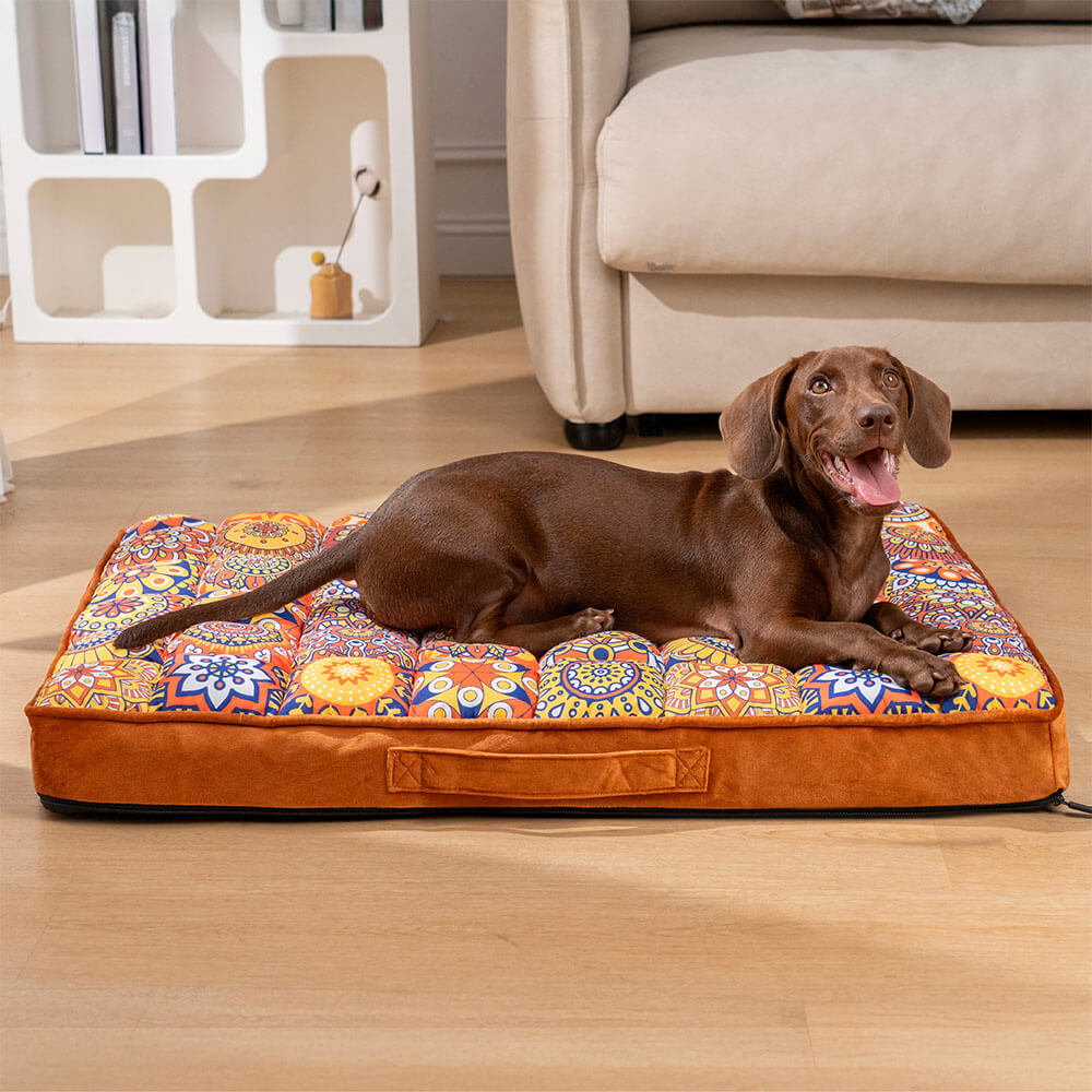 Moroccan Soporte completo Camilla de perros engrosado de almohada ortopédica