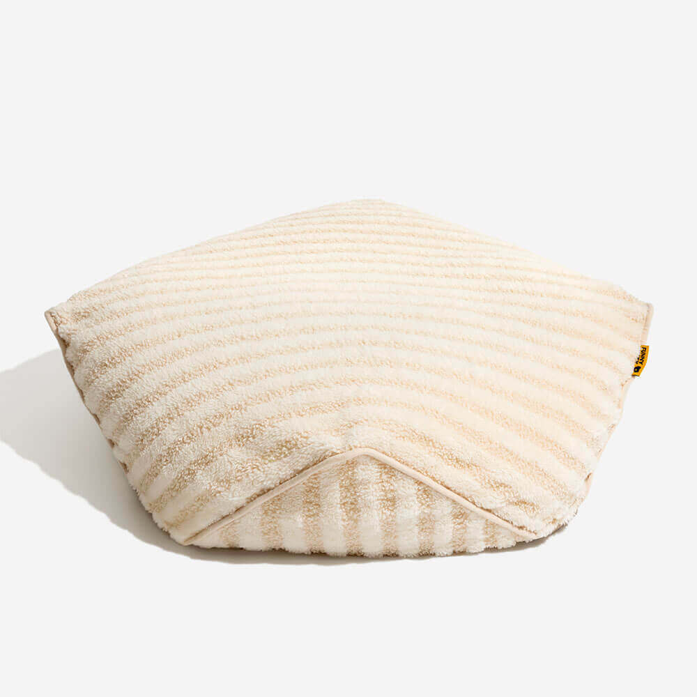 Cama de frijol calmante de patrón rayado de moda