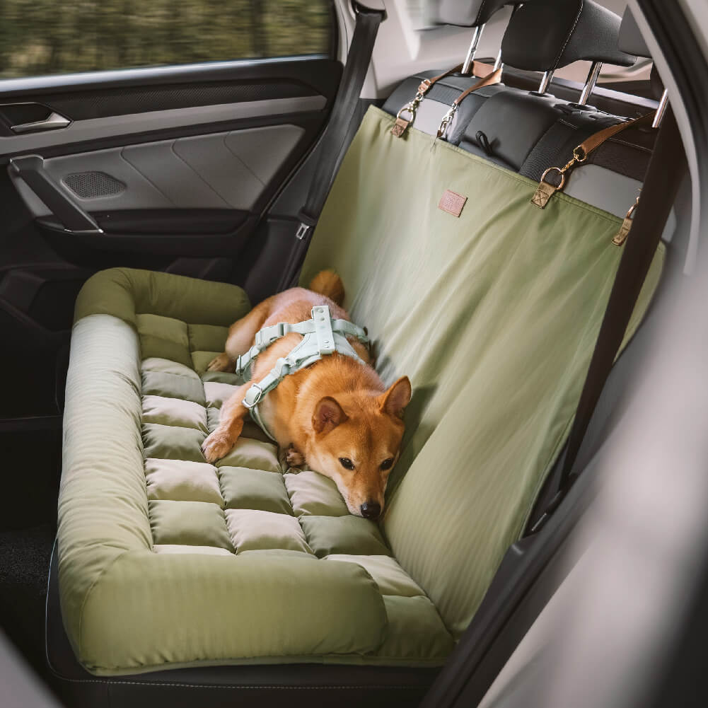Traversin de voyage siège arrière de sécurité pour grand chien, siège de voiture, salon en échiquier