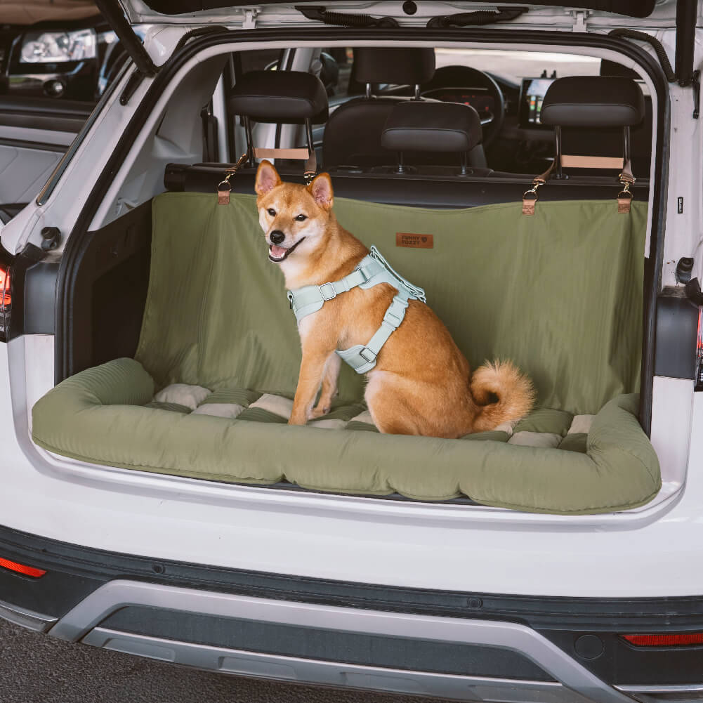 Traversin de voyage siège arrière de sécurité pour grand chien, siège de voiture, salon en échiquier