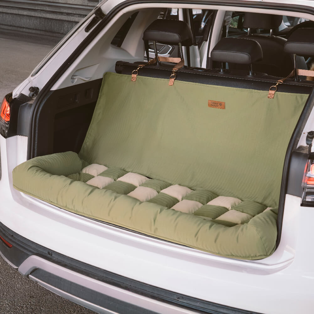 Traversin de voyage siège arrière de sécurité pour grand chien, siège de voiture, salon en échiquier