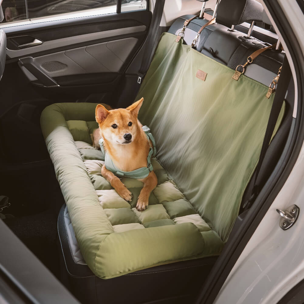 Traversin de voyage siège arrière de sécurité pour grand chien, siège de voiture, salon en échiquier