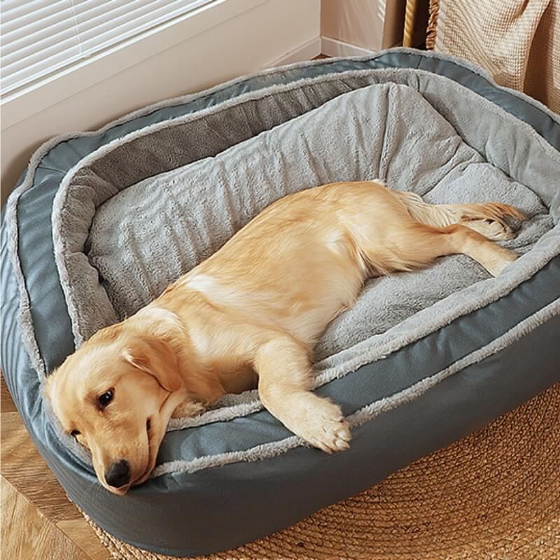 Cama grande y cálida cama para dormir