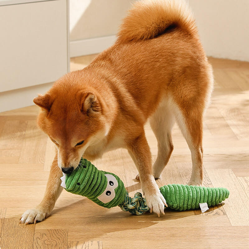 Toy interactivo para perros chirridos de cuerda - Serie de animales