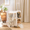 Double-Layer Spacious Multi-Cat Travel Rolling Pet Carrier Bag with Wheels