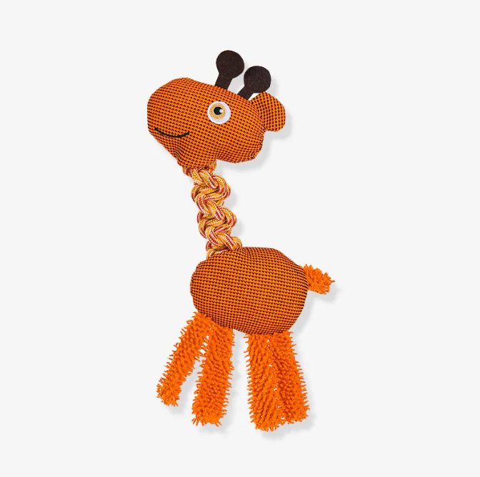 Toy interactivo para perros chirridos de cuerda - Serie de animales