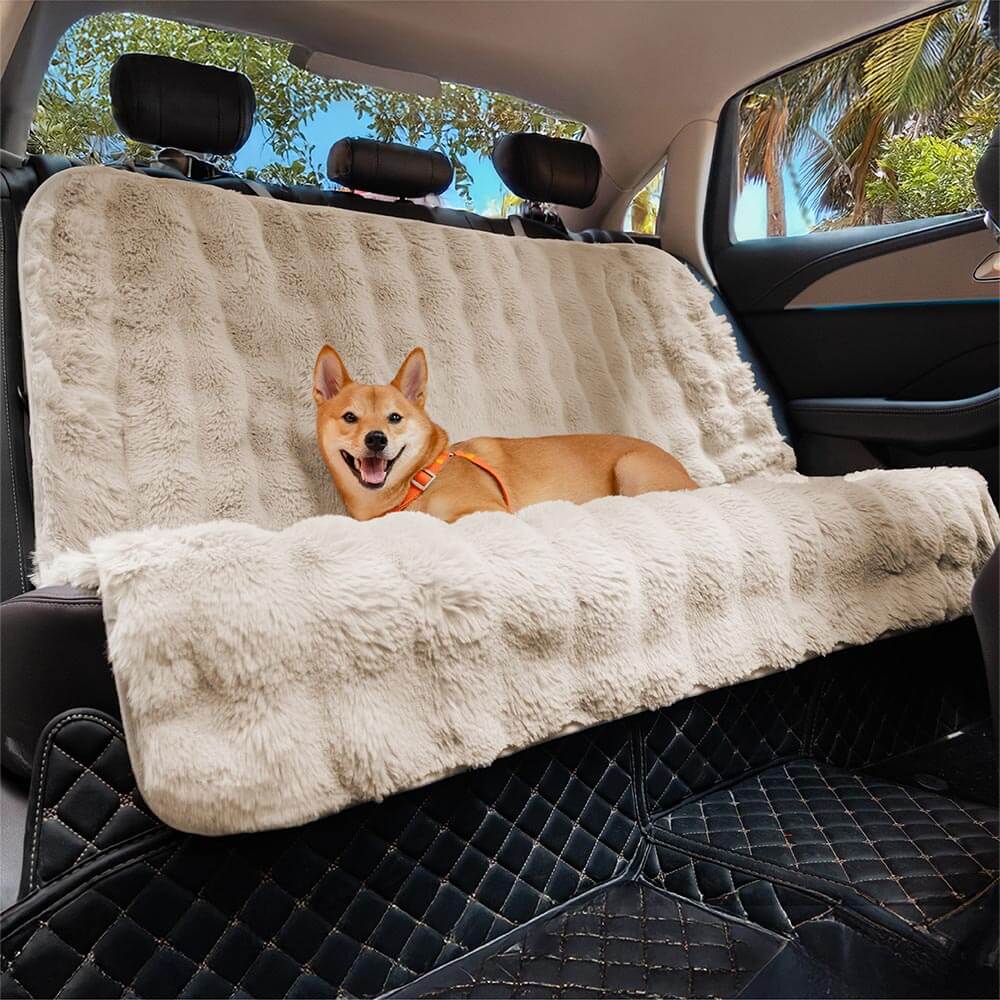 Fluffy acogedora manta calmante de mascota asiento para el asiento del asiento cubierta: surestep