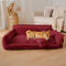 Gran almohada de perros suaves y esponjosas lavables con almohada de perro suave para perros sofá sofa-snozy sueño