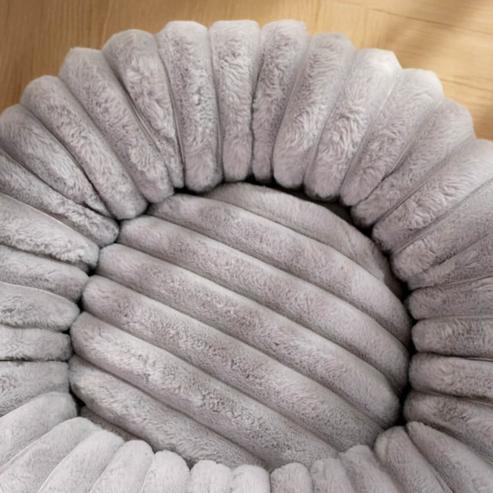 Cama de soporte de donas redondo ultra suave y gato