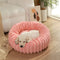 Cama de soporte de donas redondo ultra suave y gato
