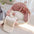Cama de perro y gato de perros y gatos lavables y esponjosos de color rosa crema