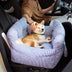 Cama de assento de carro para cachorro e cachorrinho de segurança para viagens - Primeira classe