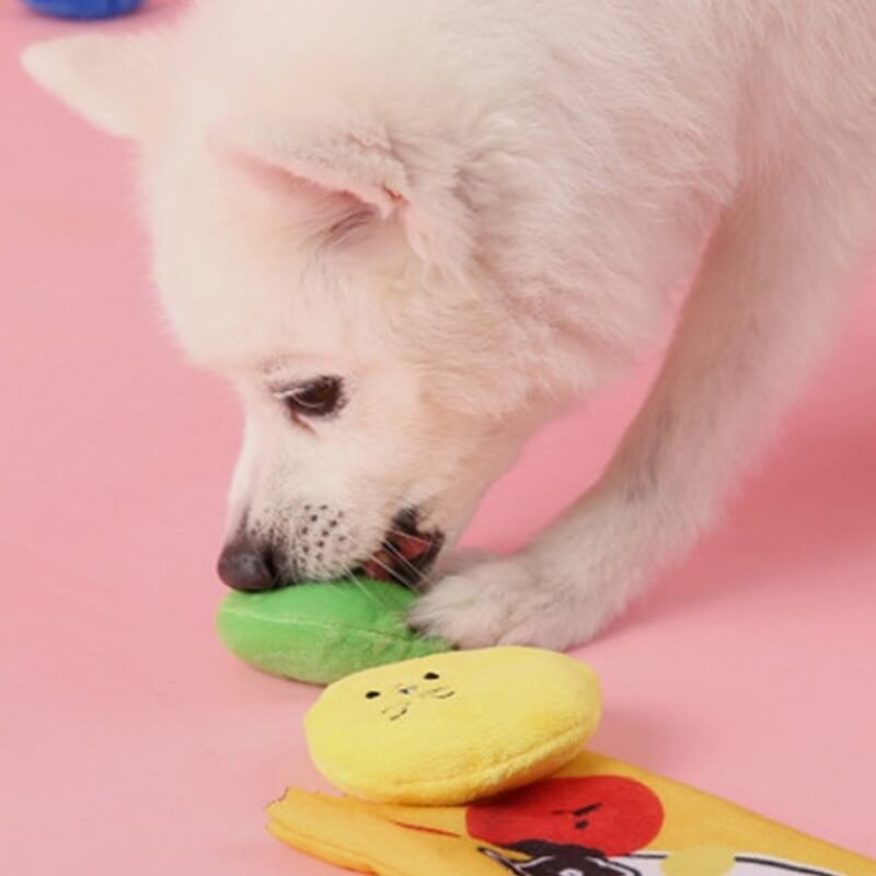 Juguetes de caramelo de lujoso juguetes de comida tibetana juguetes para perros